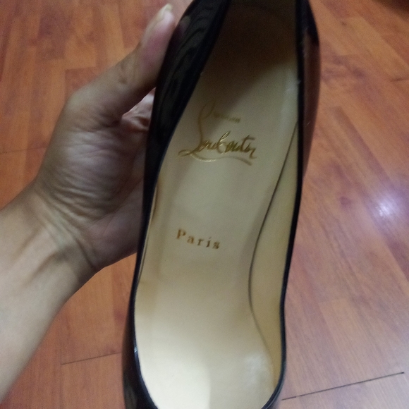 Christian Louboutin,verve prive, 120 peep toe patent leather,stilleto,pre-loved - Picture 2 of 9